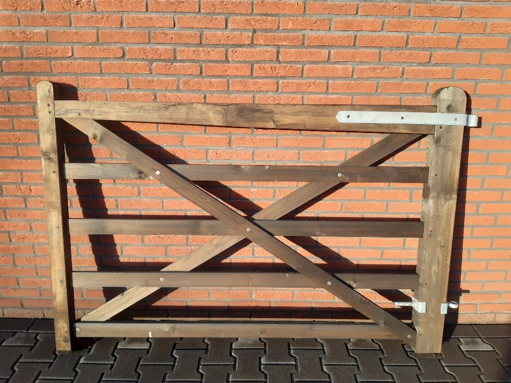 Loophekje, poortje, weidehek, houten hek, Dura2, landhek 150, Ophalen, Met poort, Nieuw, Tuinhek