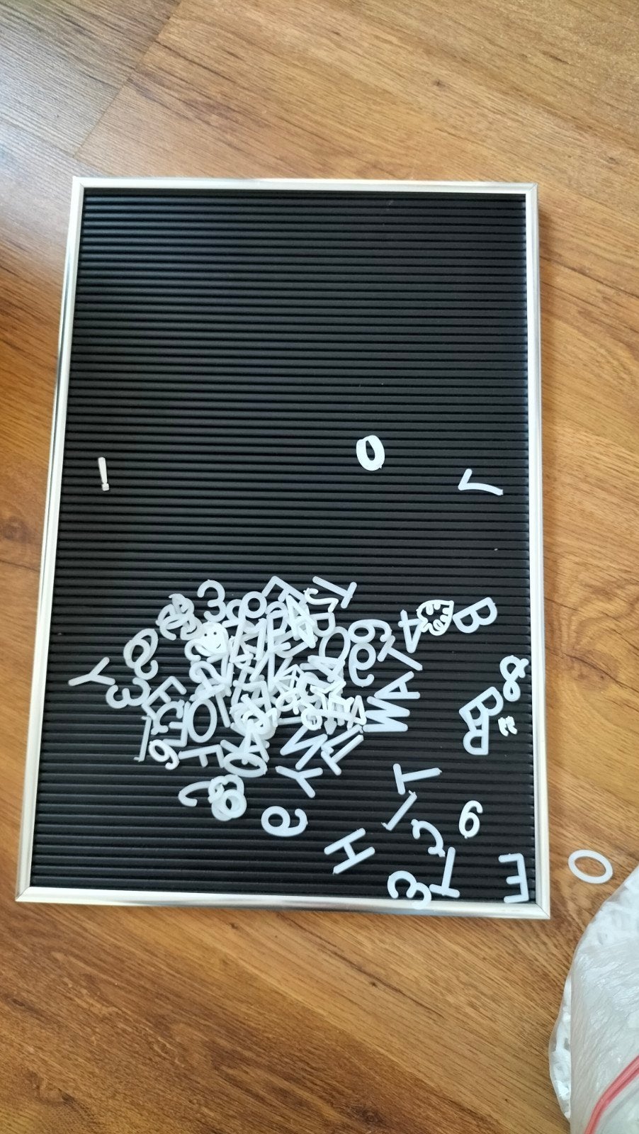 Letterbord tekstbord met letters en symbolen, Ophalen, Zo goed als nieuw, Zwart, Kunststof
