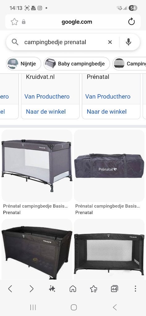 Campingbedje, Kinderen en Baby's, Babywiegjes en Ledikanten, Ophalen, Zo goed als nieuw, Reisbedje
