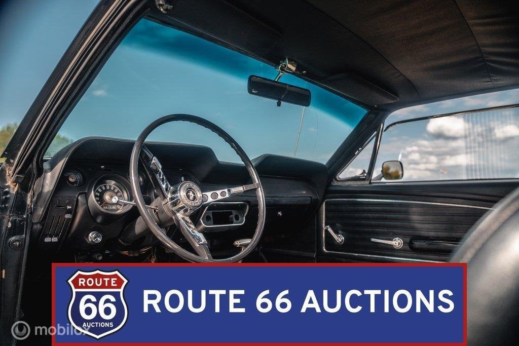 Ford Mustang | 1967 | Route 66 Auctions, Auto's, Overige carrosserieën, Zwart, Bedrijf, Handgeschakeld