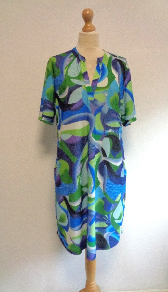 jurk Stella Moretti /viscose, Maat 46/48 (XL) of groter, Stella Moretti, Zo goed als nieuw, Knielengte