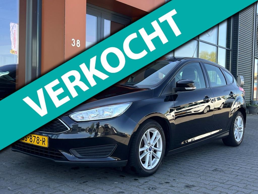 Ford Focus 1.0|Navi|PDC|Cruise|Bluetooth|Isofix|Airco, 101 pk, Gebruikt, 635 kg, Zwart