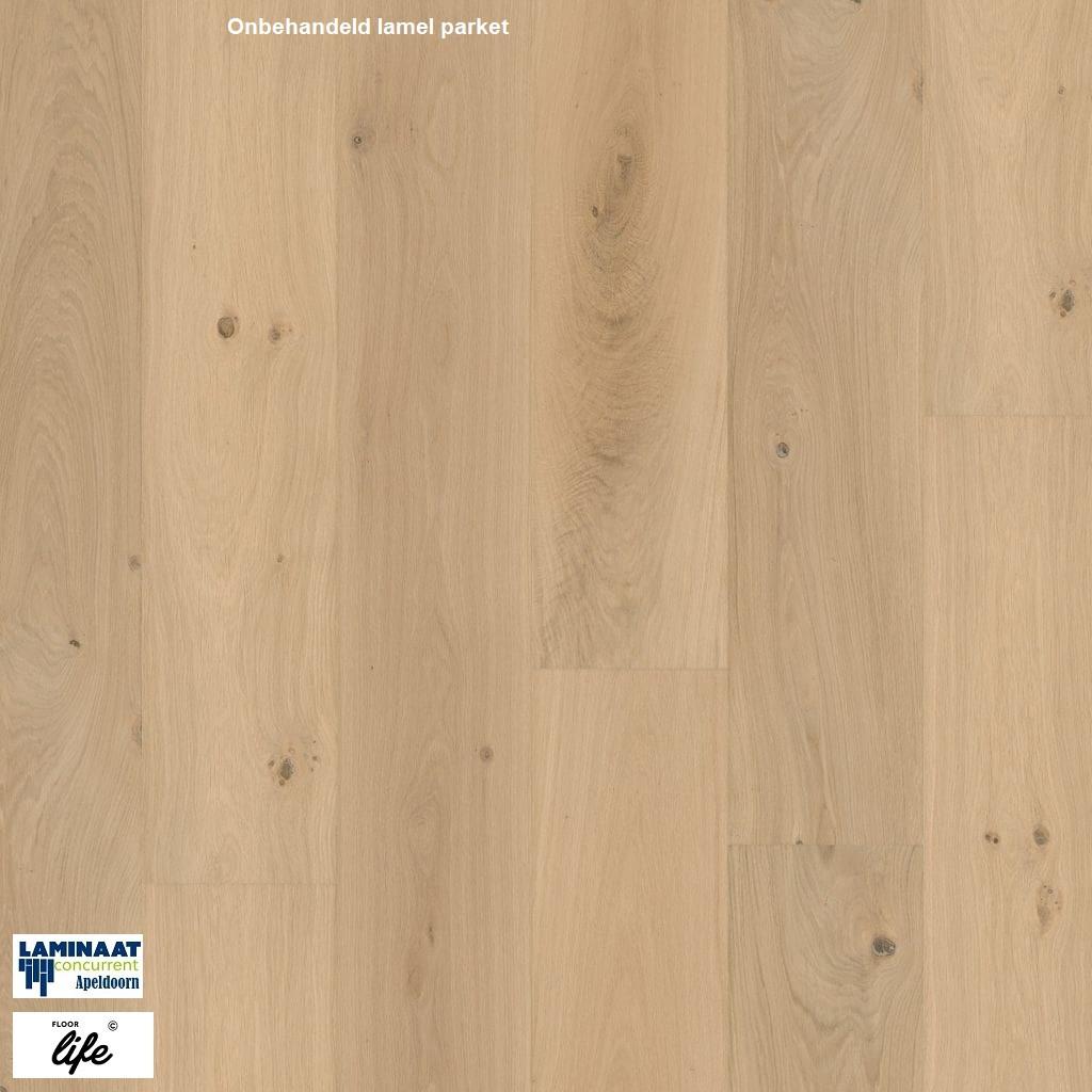 Lamel Parket Crestwood Hills Rustiek Onbehandeld 15mm dik, Parket, 75 m² of meer, Wit, Nieuw