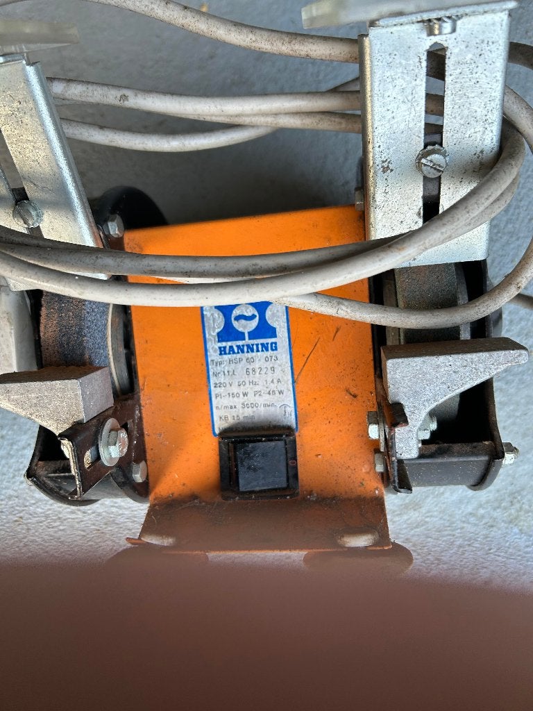 Slijpmachine Hanning, Ophalen of Verzenden, Gebruikt, Minder dan 700 watt, Werkbankslijpmachine