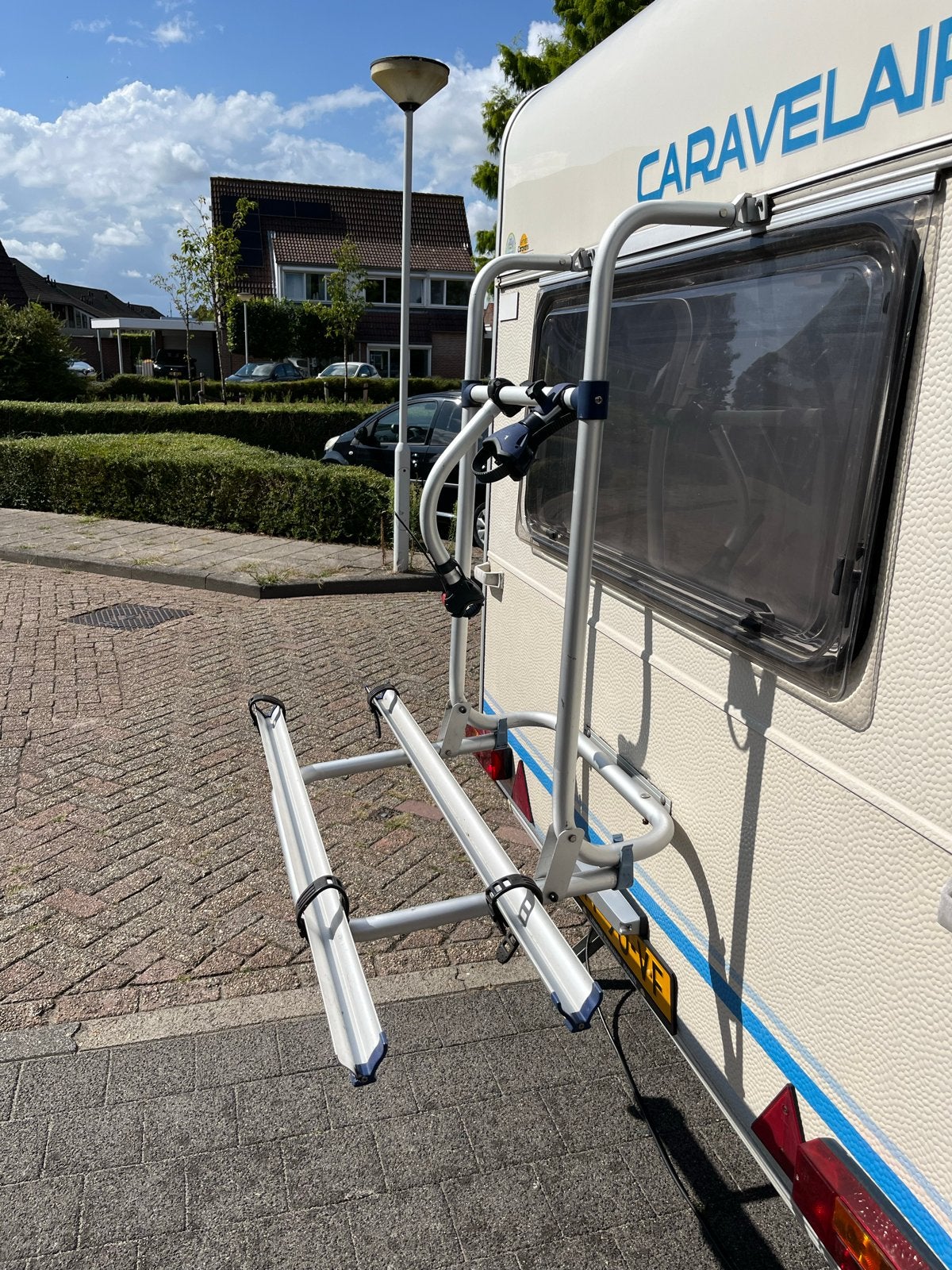 Fietsendrager voor caravan of camper - Omnibike Plus, Ophalen of Verzenden, Gebruikt, Achterklepdrager