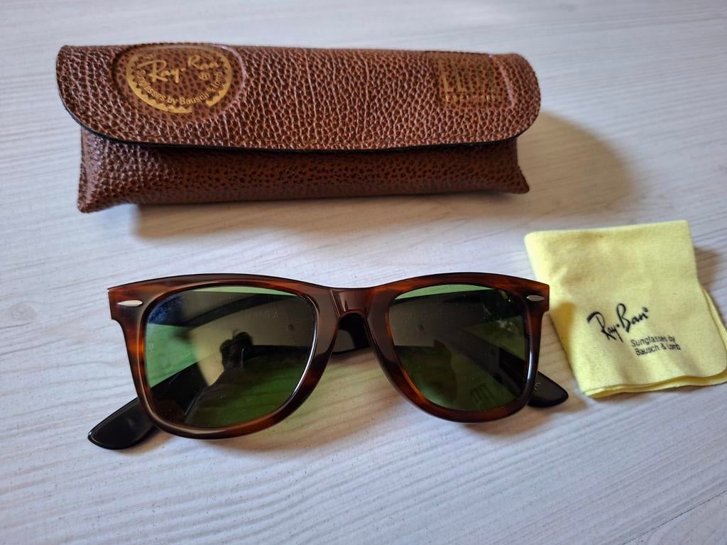 Ray-ban B&L wayfarer elite 5022 zonnebril, Ophalen of Verzenden, Zo goed als nieuw, Bruin, Ray-Ban