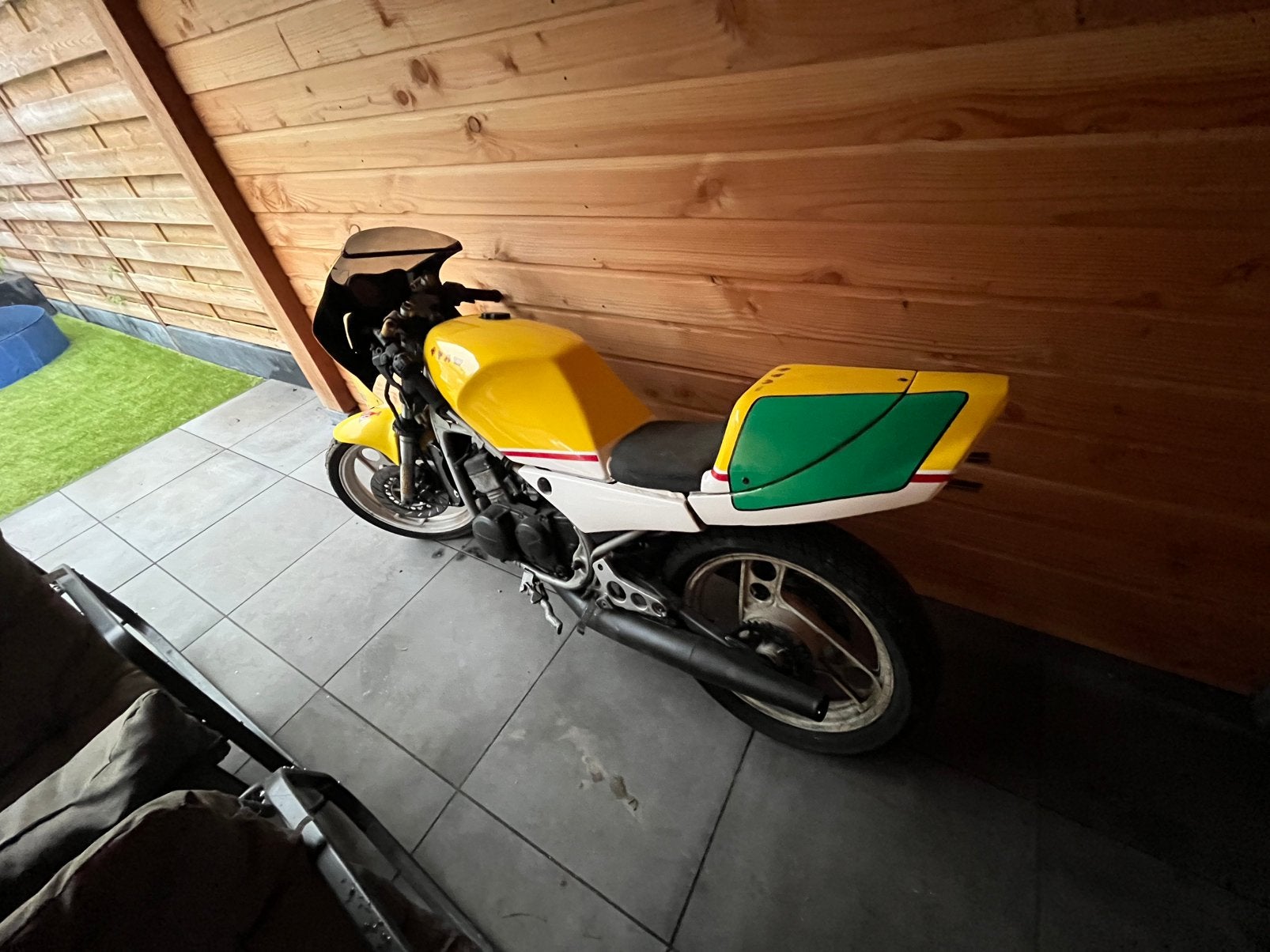 Yamaha rd350, Ophalen, Gebruikt