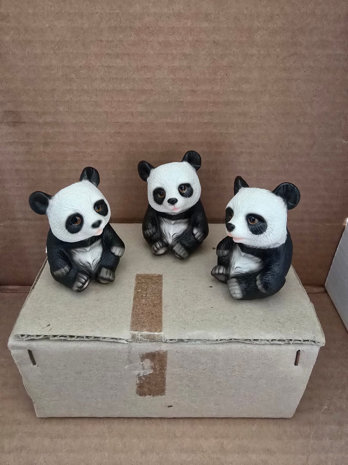 Panda beertjes beeldjes - 6 stuks per doosje, Ophalen of Verzenden, Nieuw