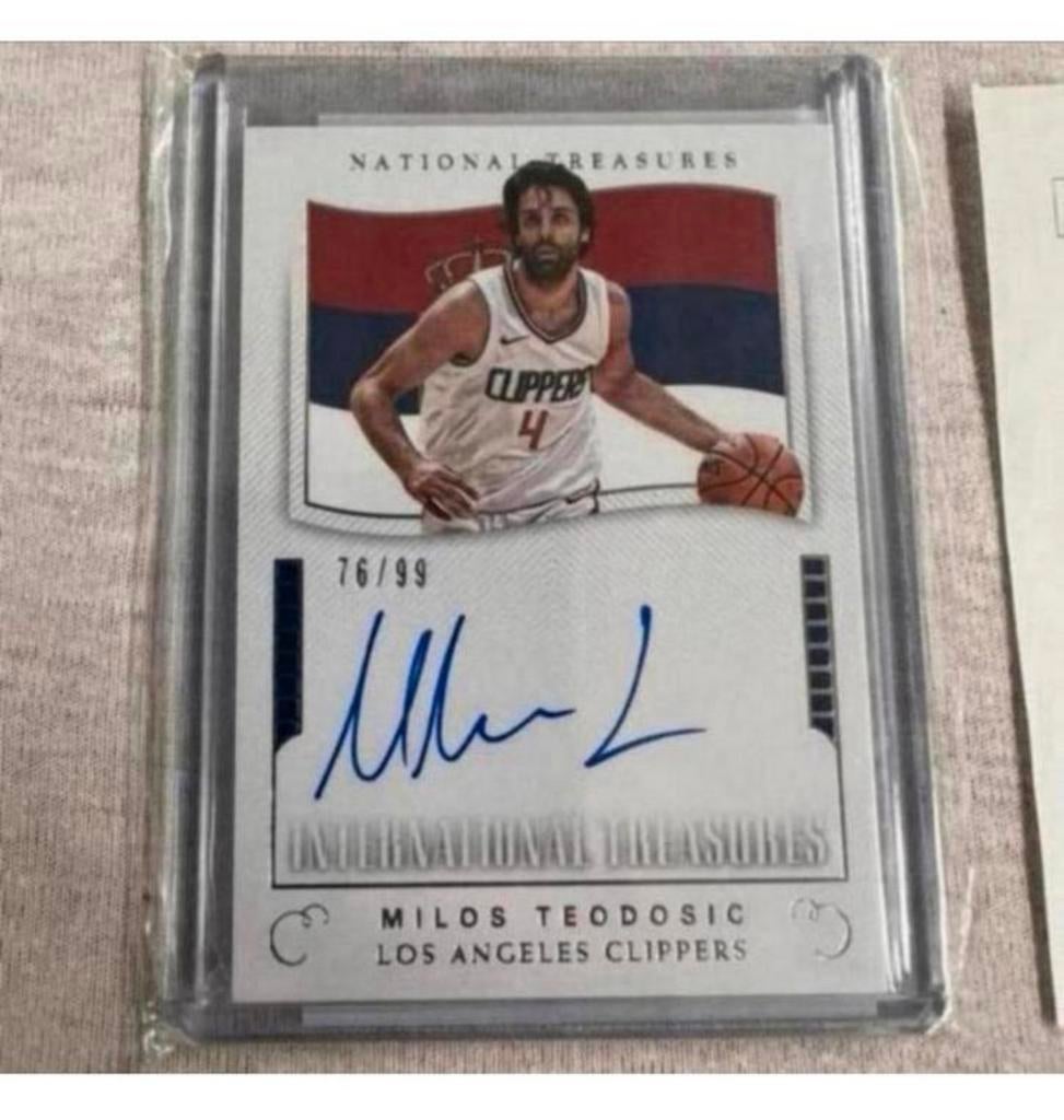 2x panini basketbal kaart met handtekening 2016-17 / 2017-18, Verzamelen, Sportartikelen en Voetbal, Spelerskaart, Nieuw, Ophalen of Verzenden