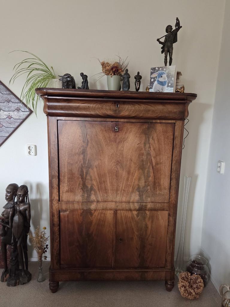 Prachtige secretaire mahoniehout, Ophalen
