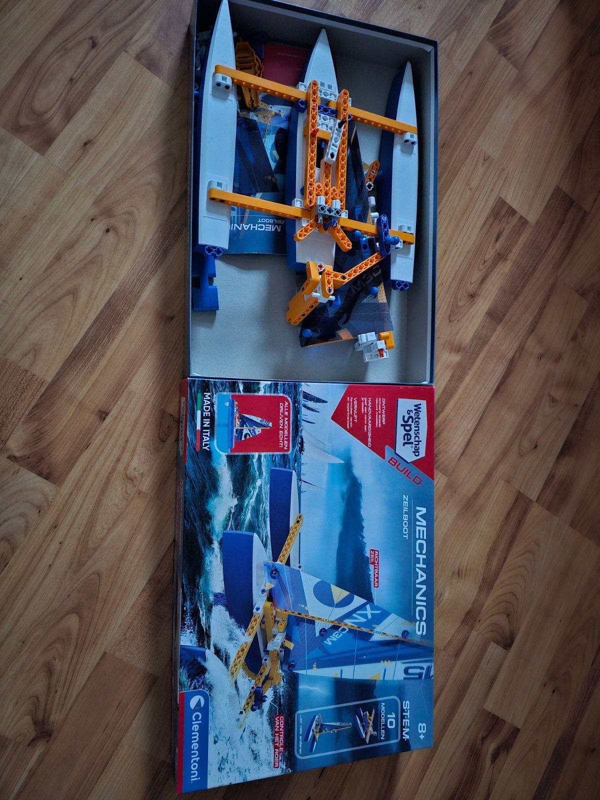 Clementoni Mechanics Zeilboot Bouwpakket - Zo goed als nieuw, Ophalen of Verzenden, Gebruikt, Overige merken
