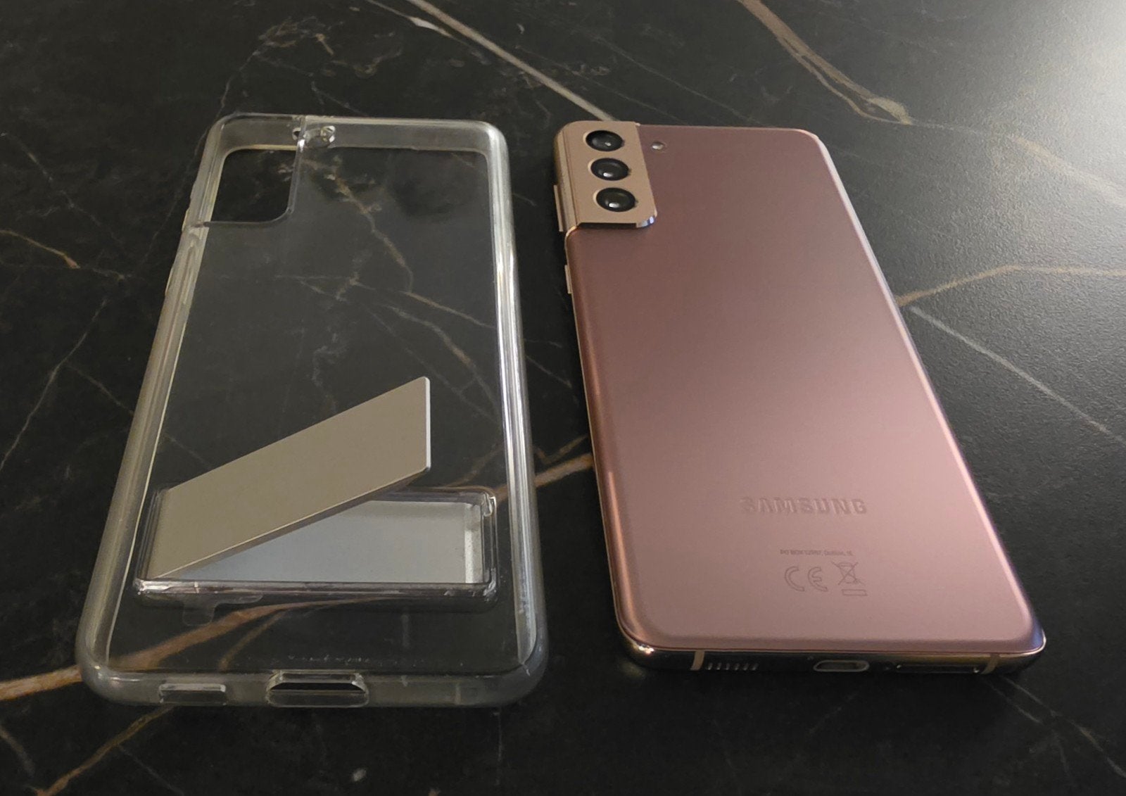 Samsung Galaxy 21+ 5G 128GB Phantom Gold - zeer nette staat, Ophalen of Verzenden, Zo goed als nieuw