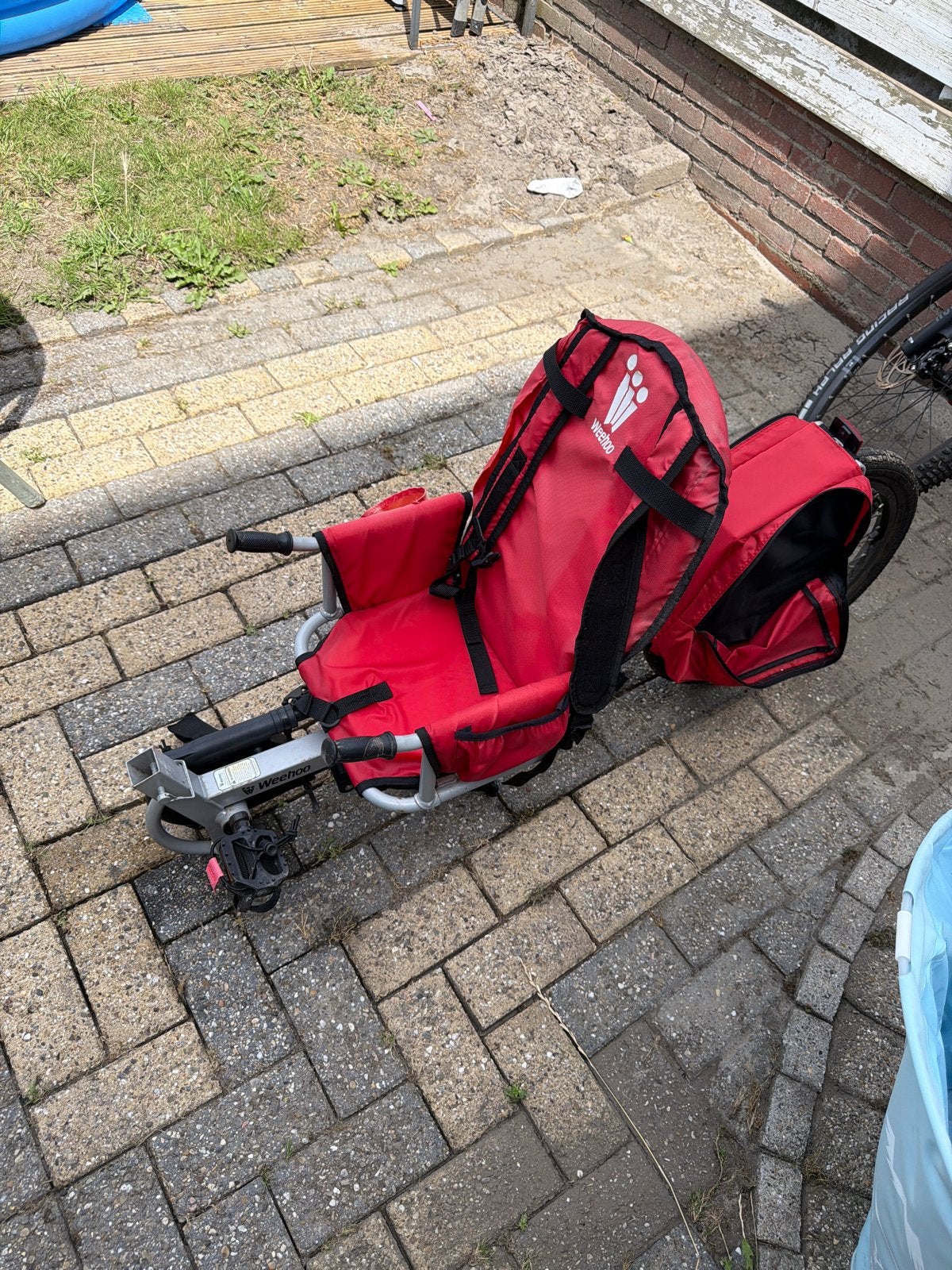 Weehoo Aanhangfiets voor kinderen - Rood, Fietsen en Brommers, Ophalen, Gebruikt, Aanhangfiets, Minder dan 20 kg
