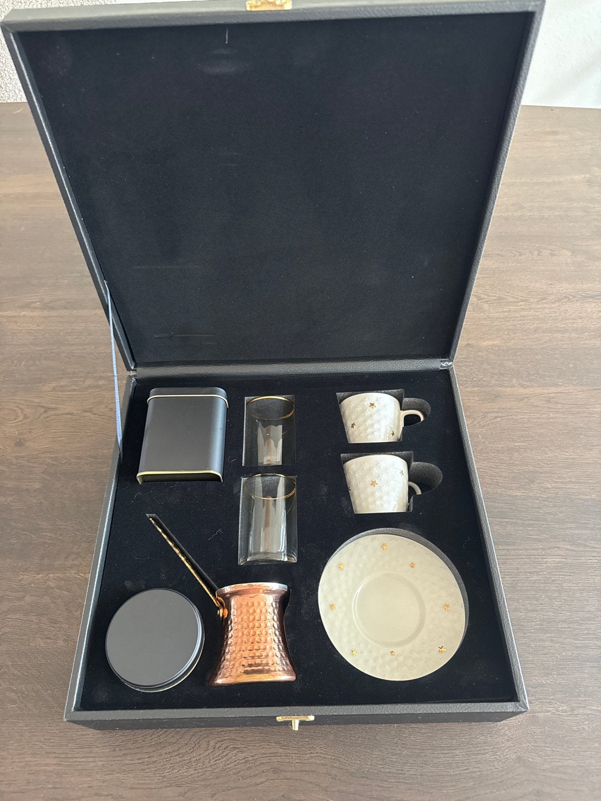 Turkse koffie/thee set in luxe geschenkdoos, Ophalen, Keramiek, Nieuw, Overige stijlen