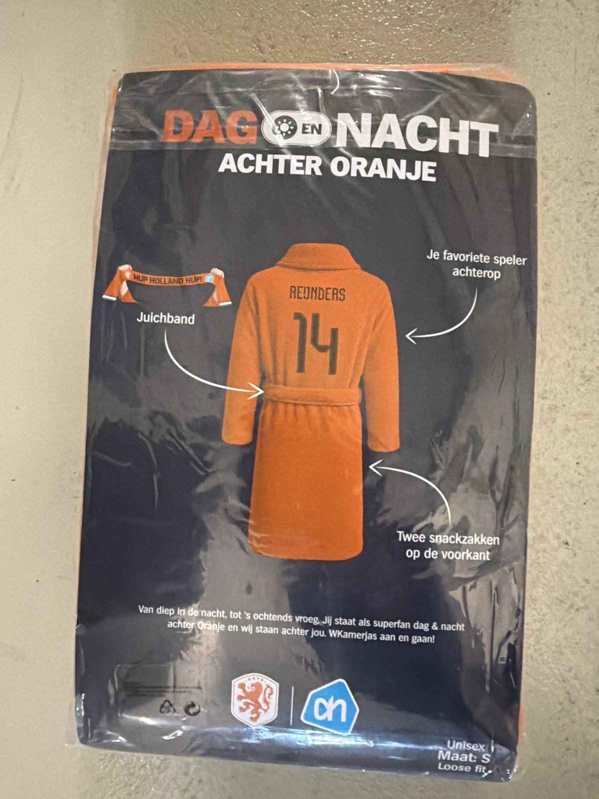 WKamerjas Reijnders Oranje Maat S Nieuw, Kleding | Heren, Ophalen of Verzenden, Nieuw