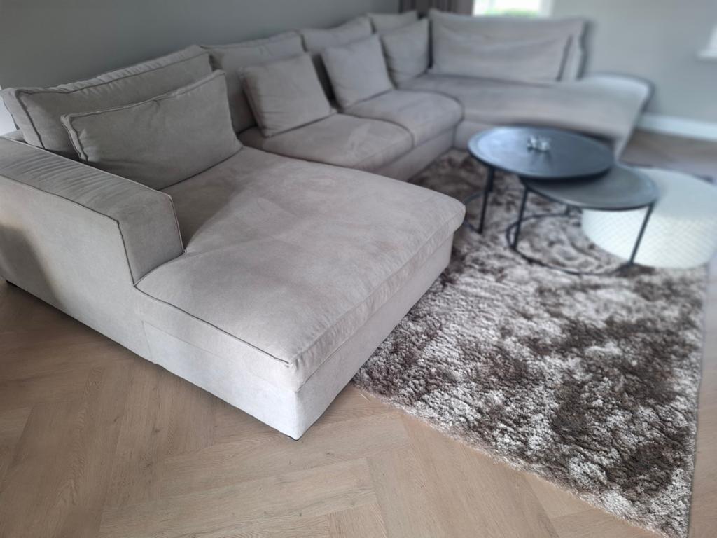 Annabelle U bank , zo goed als nieuw, Huis en Inrichting, Banken | Bankstellen, 100 tot 125 cm, Hoekbank, 300 cm of meer, Ophalen of Verzenden