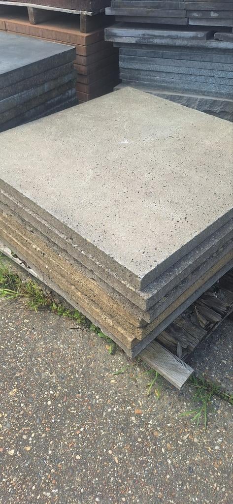 15 beton tegels 1 x 1 meter, Tuin en Terras, Ophalen, Gebruikt, 10 m² of meer, Beton