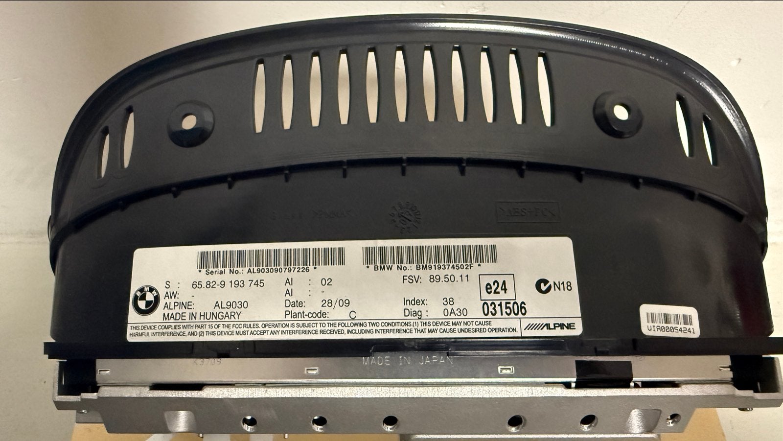 BMW Alpine AL9030 Display Scherm E60 E61, Ophalen of Verzenden, Gebruikt, BMW