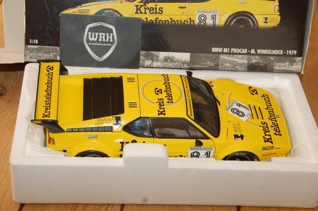1:18 BMW M1 PROCAR KREIS TELEFONBUCH #81 Minichamps WRH, Verzenden, Zo goed als nieuw, Auto, MiniChamps