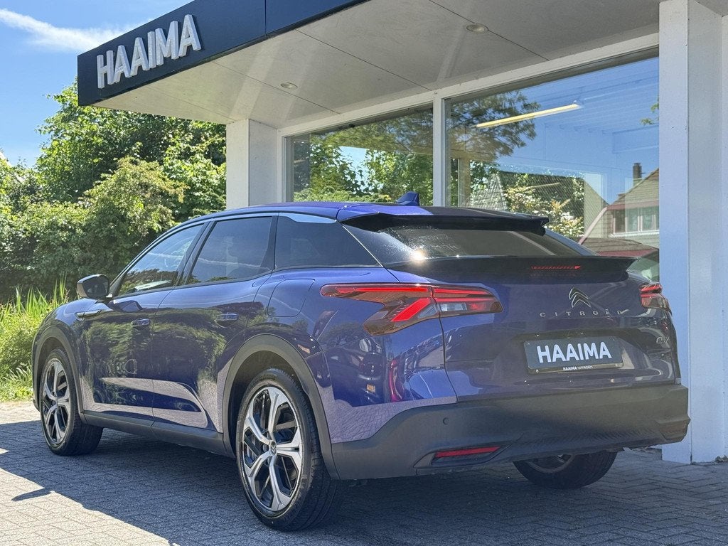 Citroen C5 X 1.6 Plug-in Hybrid 225 Feel | Climate & Adaptiv, Auto's, Citroën, 4 cilinders, Blauw, Leder en Stof, Plug-in hybride