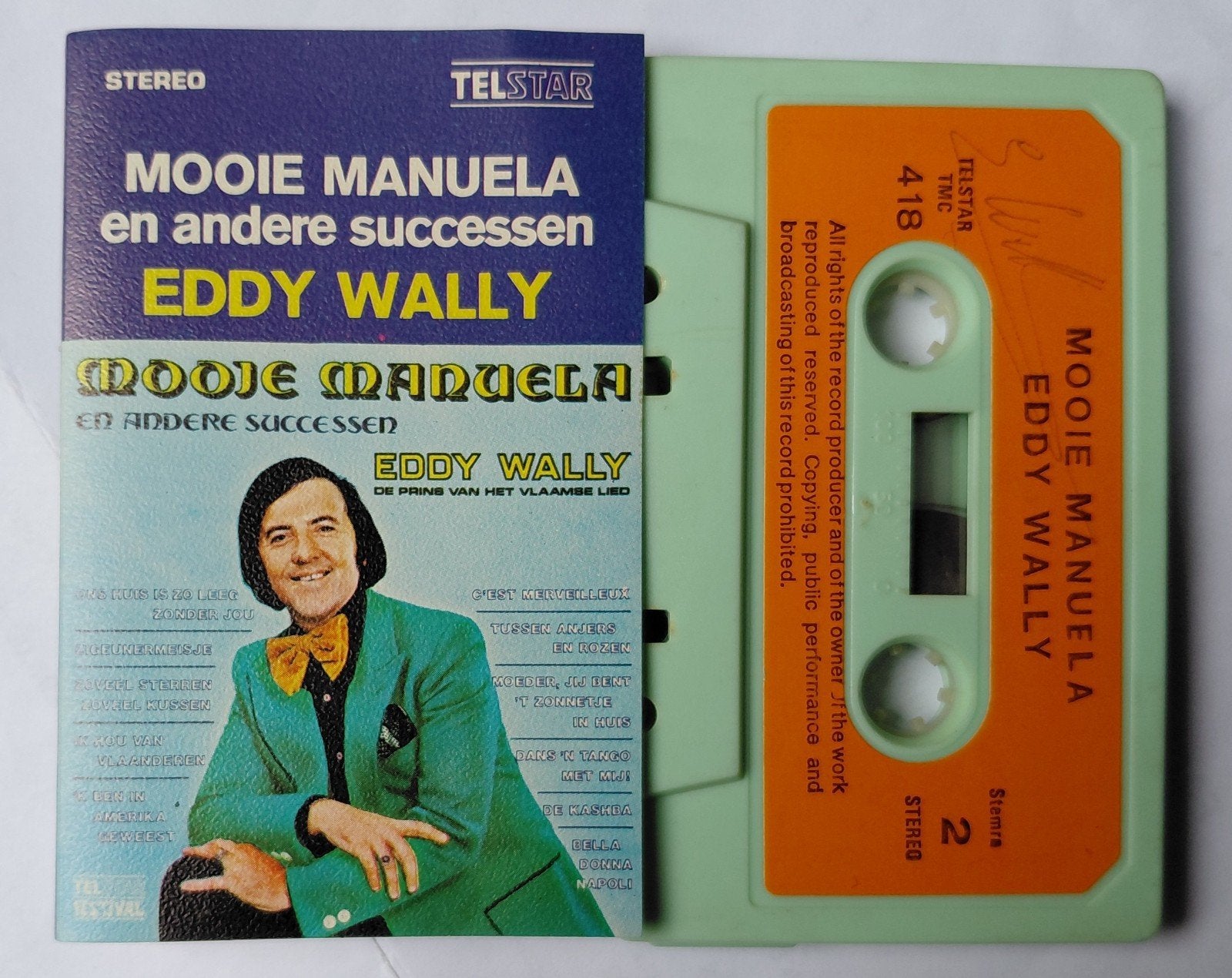 TMC  - 418.  Eddy Wally,  gesigneerd!!, Ophalen of Verzenden, Zo goed als nieuw, 1 bandje