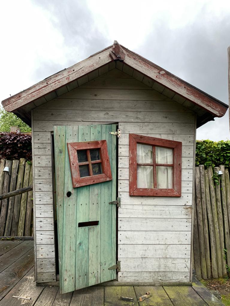 Speelhuisje voor buiten., Ophalen, Gebruikt, Hout