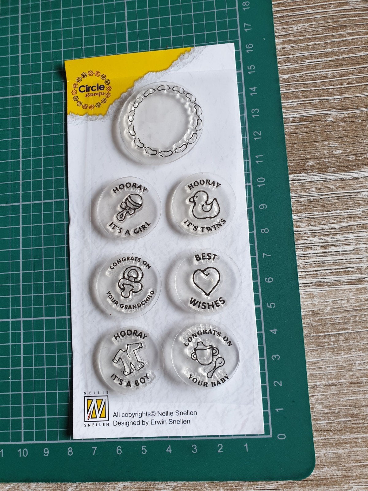 Nellie Snellen circle stamps baby, Verzenden, Zo goed als nieuw, Clearstamp