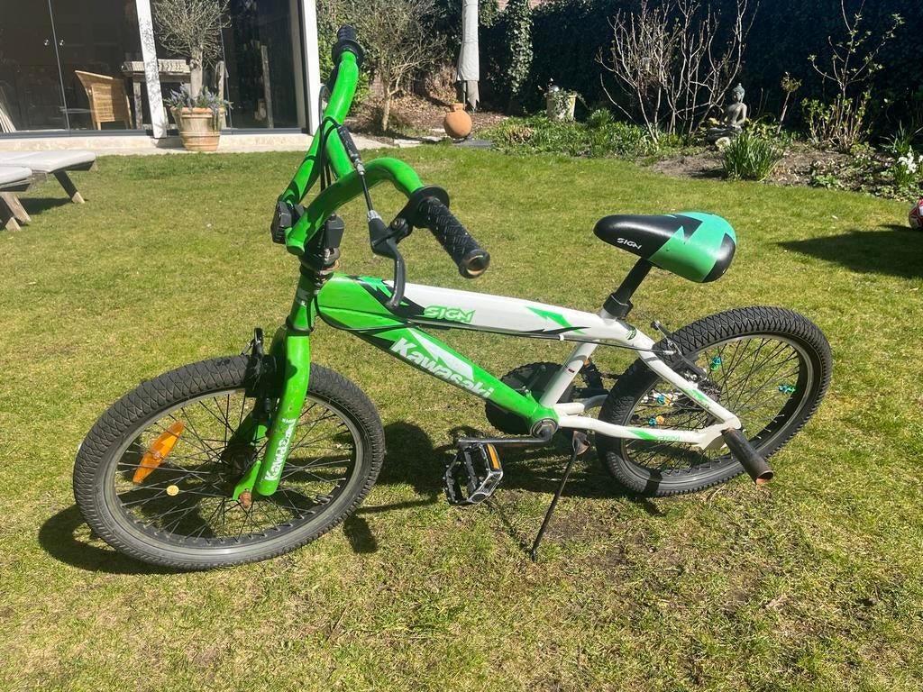 Kawasaki crossfiets 20 inch, Fietsen en Brommers, Fietsen | Crossfietsen en BMX, Ophalen, Staal, Voetsteunen, 16 tot 20 inch