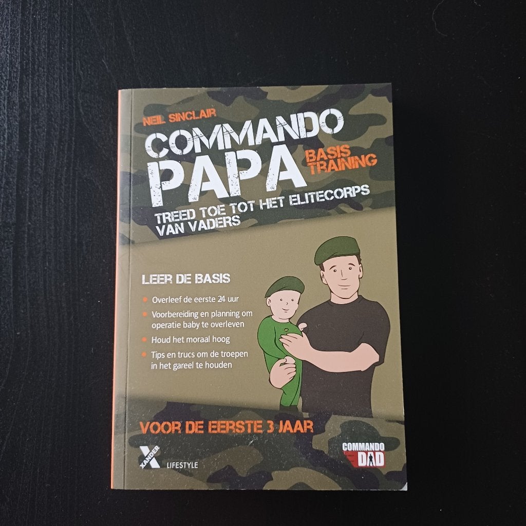 Boek commando papa, Ophalen of Verzenden, Zo goed als nieuw, Zwangerschap en Bevalling
