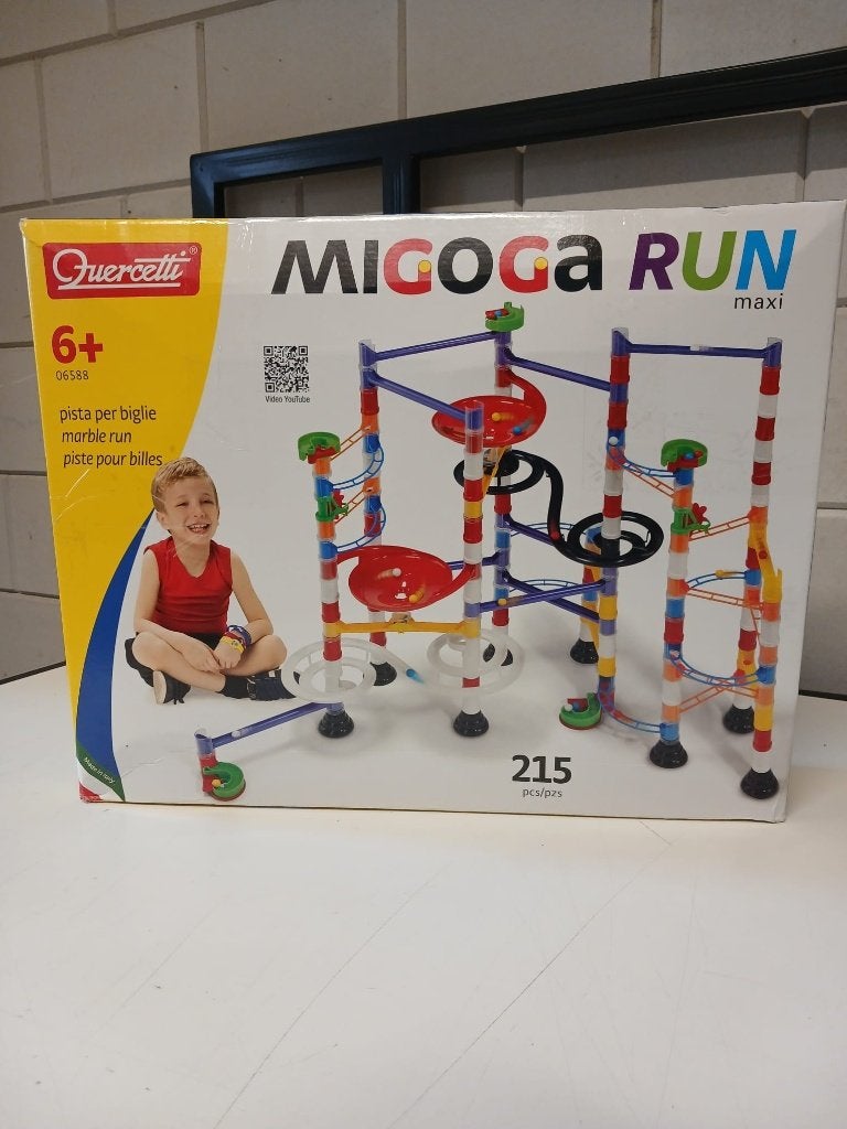 Quercetti knikkerbaan Migoga Maxi 213 dlg, Ophalen of Verzenden, Nieuw, Overige merken
