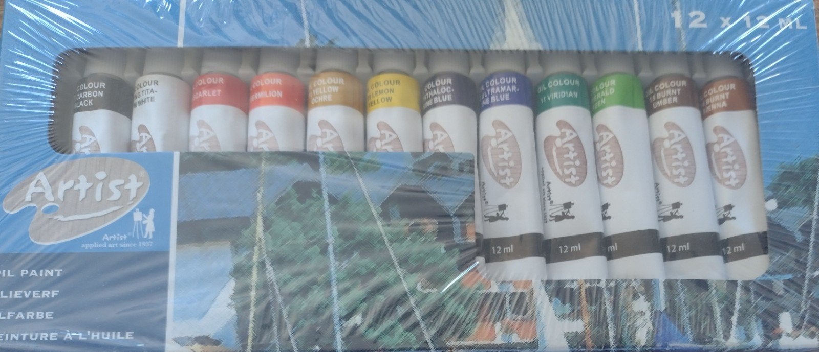 Nieuwe Artist olieverf 12 x 12 ml tubes, Hobby en Vrije tijd, Schilderen, Ophalen, Nieuw, Olieverf