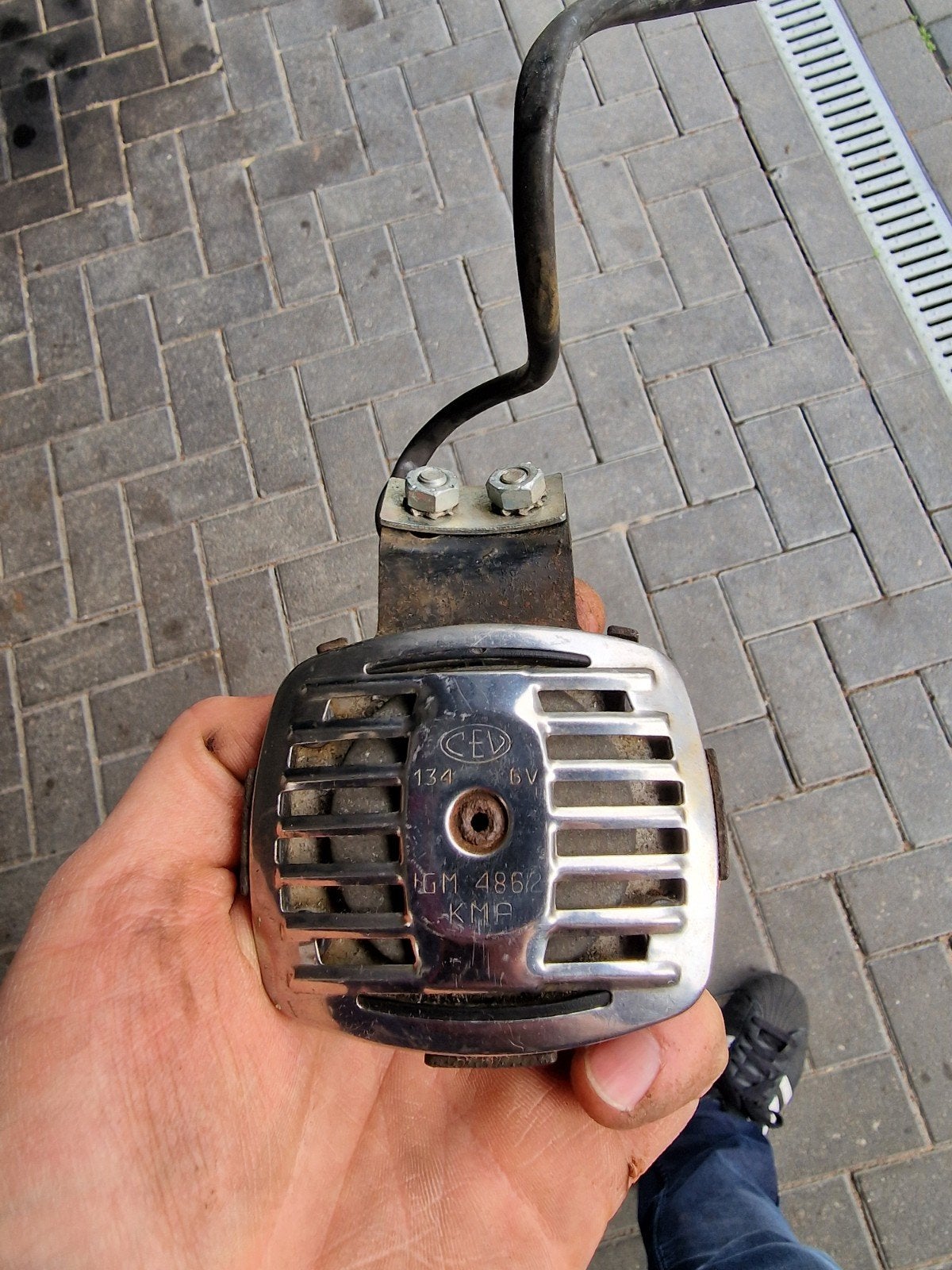 Kreidler CEV 35W 6v Hoekige claxon, werkend. Zeer mooi!, Ophalen of Verzenden, Overige typen