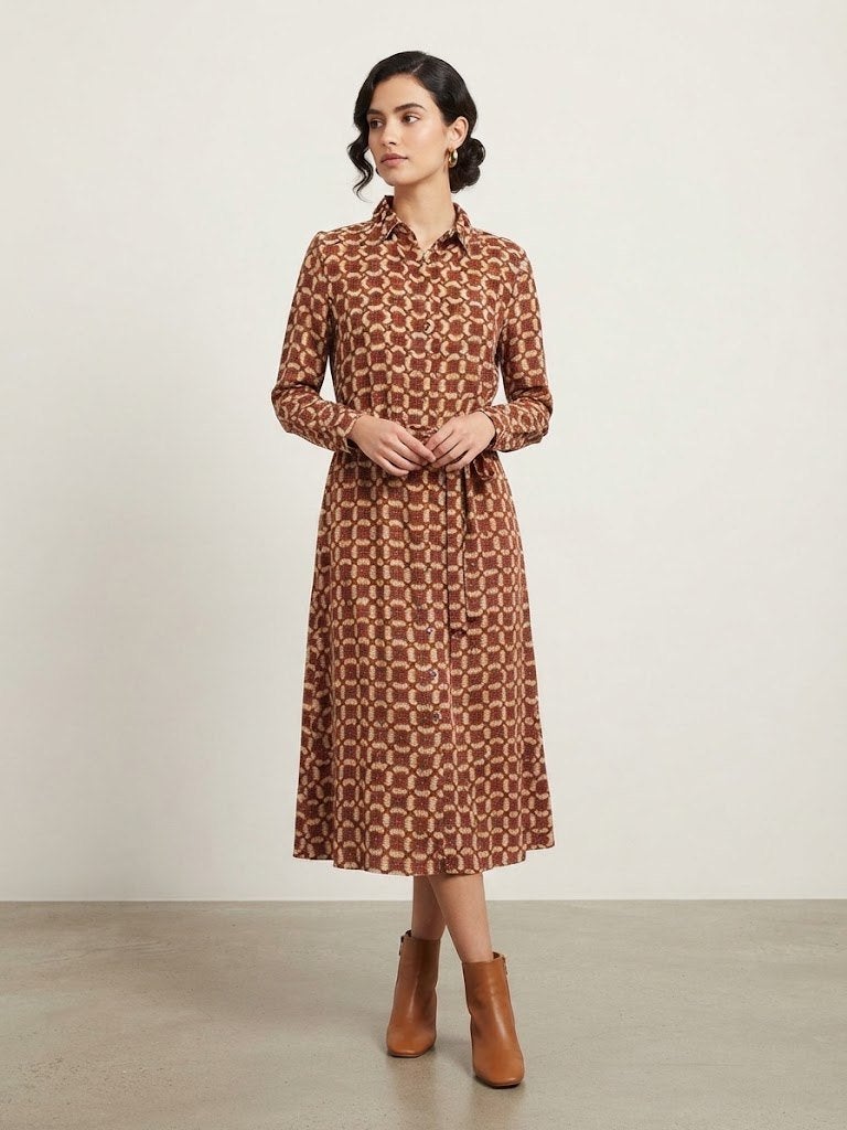 jurk geisha, Kleding | Dames, Jurken, Verzenden, Nieuw, Maat 36 (S), Onder de knie