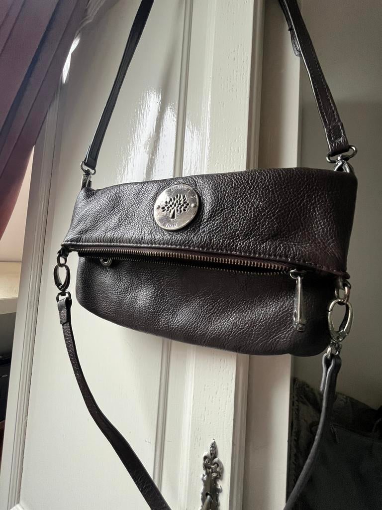 Mulberry tas origineel, Verzenden, Zo goed als nieuw, Bruin, Schoudertasje