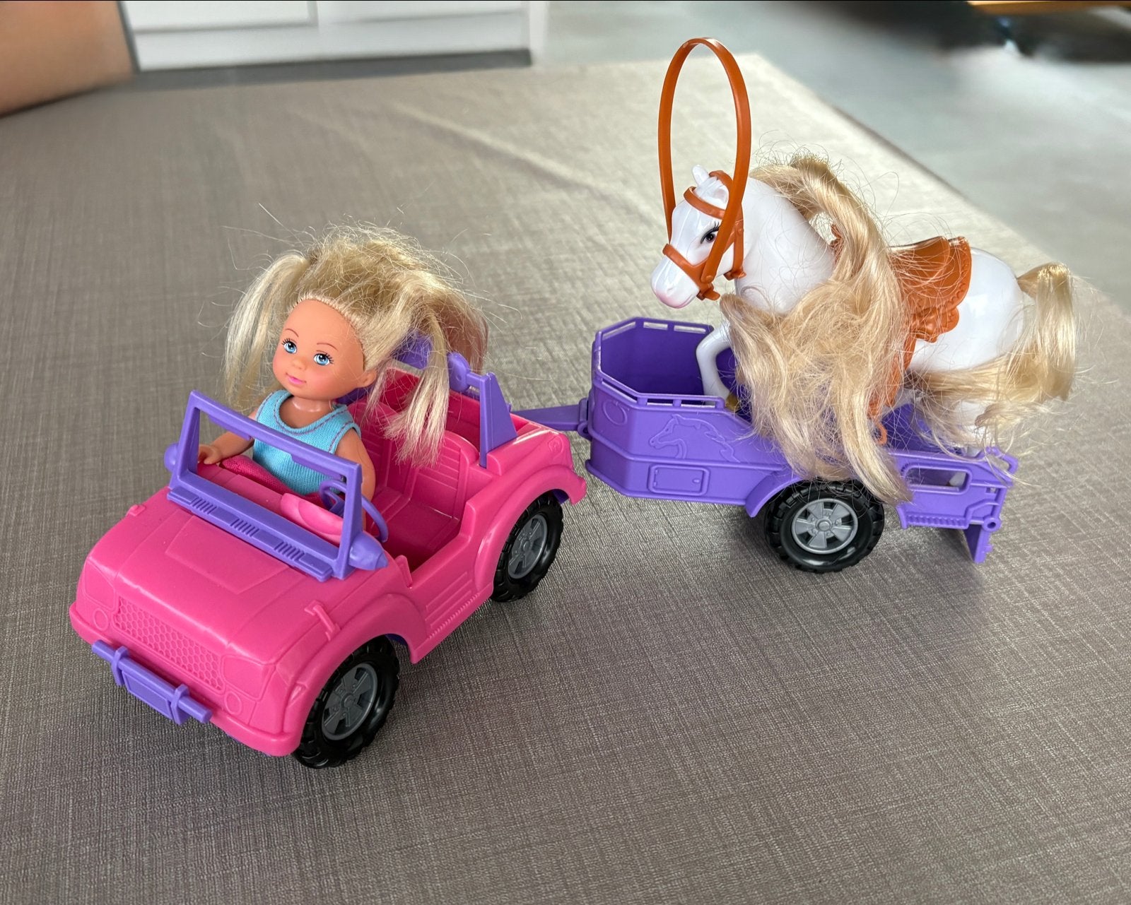 Evi Love jeep met paardentrailer, Ophalen of Verzenden, Gebruikt, Overige typen