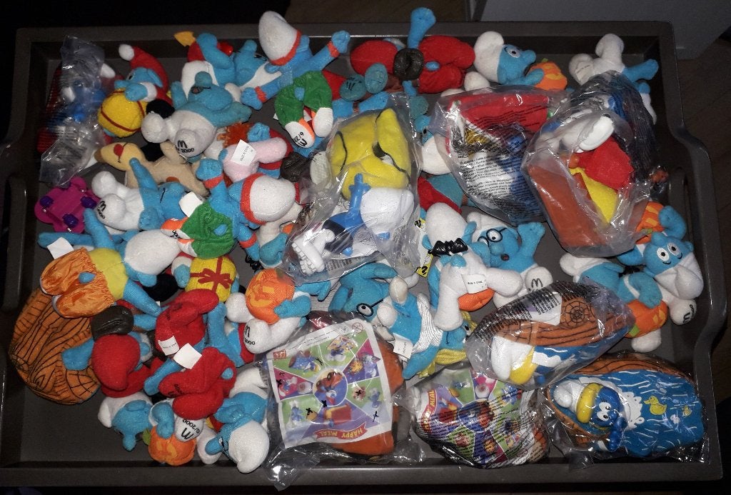 Smurfen McDonalds 2000 (42 stuks), Ophalen of Verzenden, Zo goed als nieuw, Verschillende Smurfen, Poppetje, Figuurtje of Knuffel