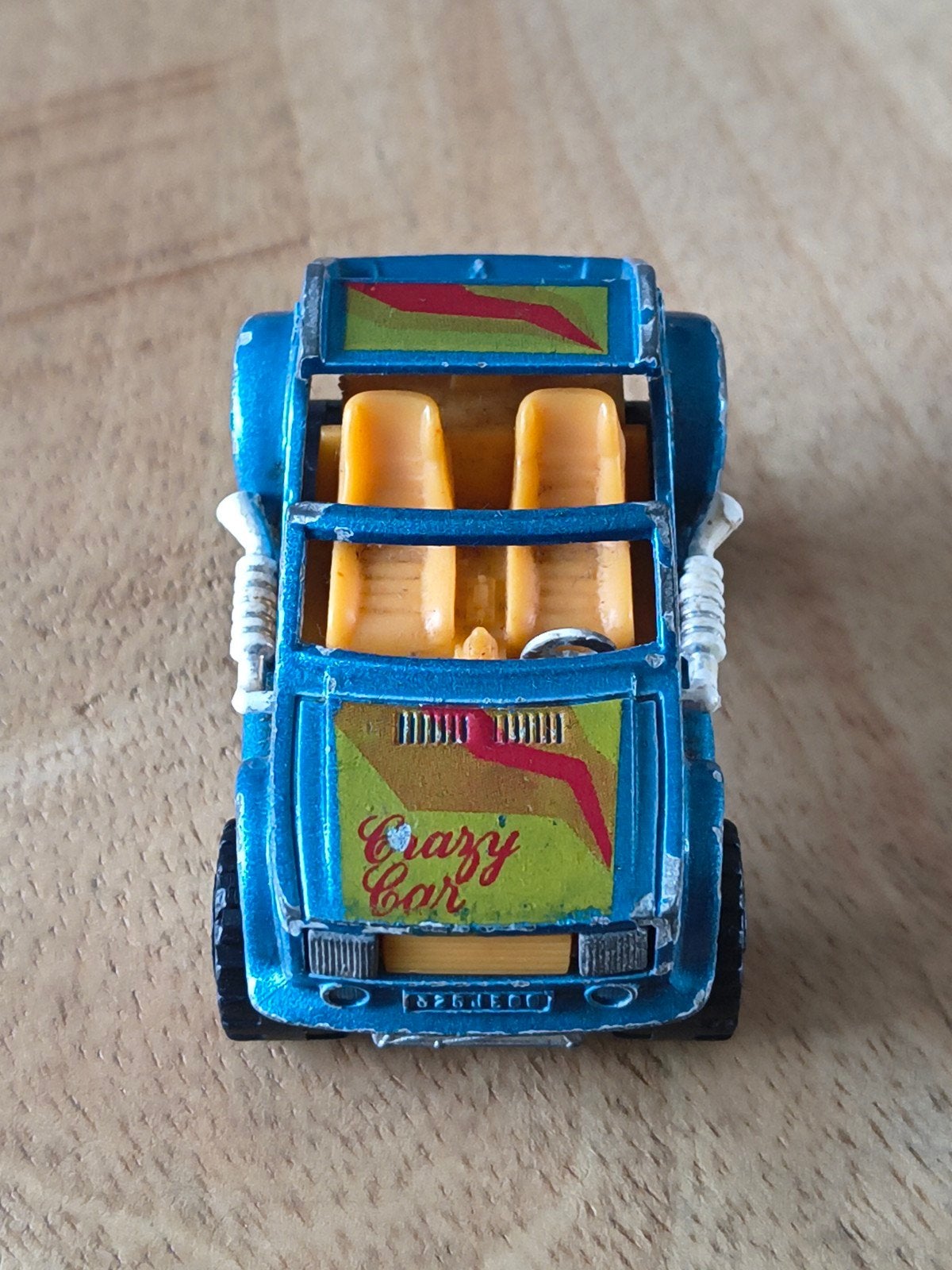 blauwe 4x4 crazy car MAJORETTE 1/55 NUMMER 223, Ophalen, Gebruikt, Auto