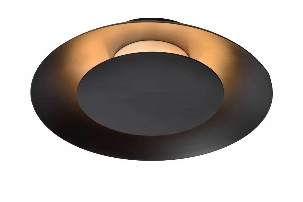 Plafondlamp LED mat zwart, Ophalen, Zo goed als nieuw