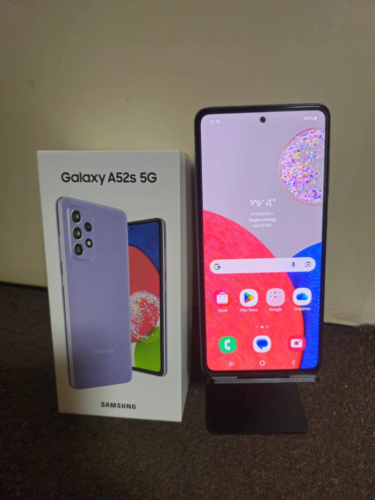 Samsung Galaxy A52S 5G - 128GB - 6gb ram - Awesome Paars, Paars, Touchscreen, Ophalen of Verzenden, Zonder simlock