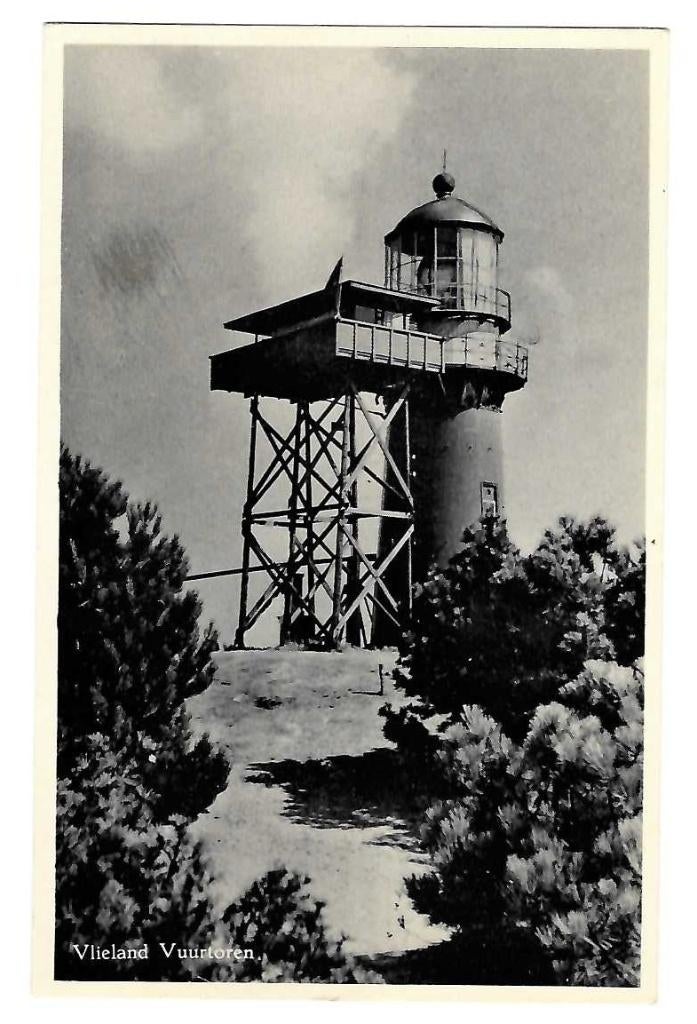 Vlieland - Vuurtoren, Verzenden, 1940 tot 1960, Ongelopen, Waddeneilanden