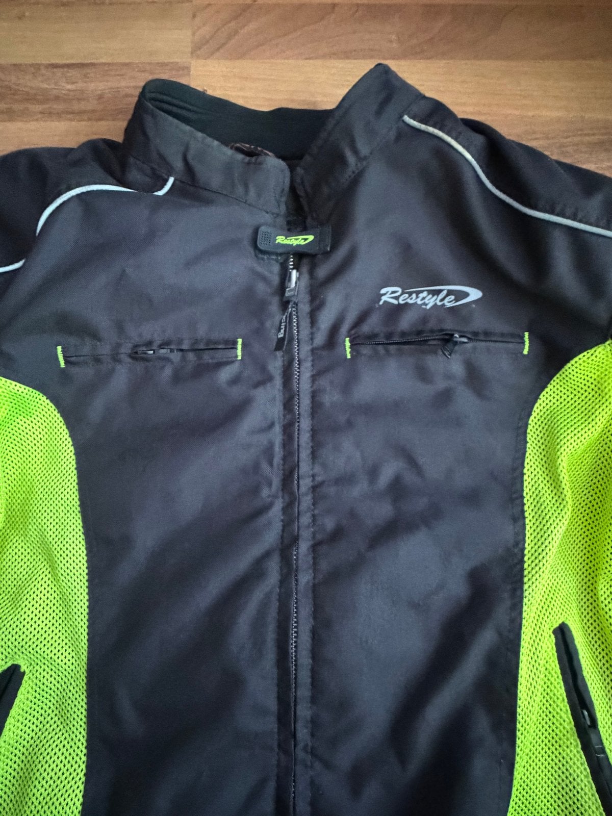 Restyle Motorjas Textiel Zwart/Neon Geel, Motoren, Verzenden, Tweedehands, Heren, Jas | textiel