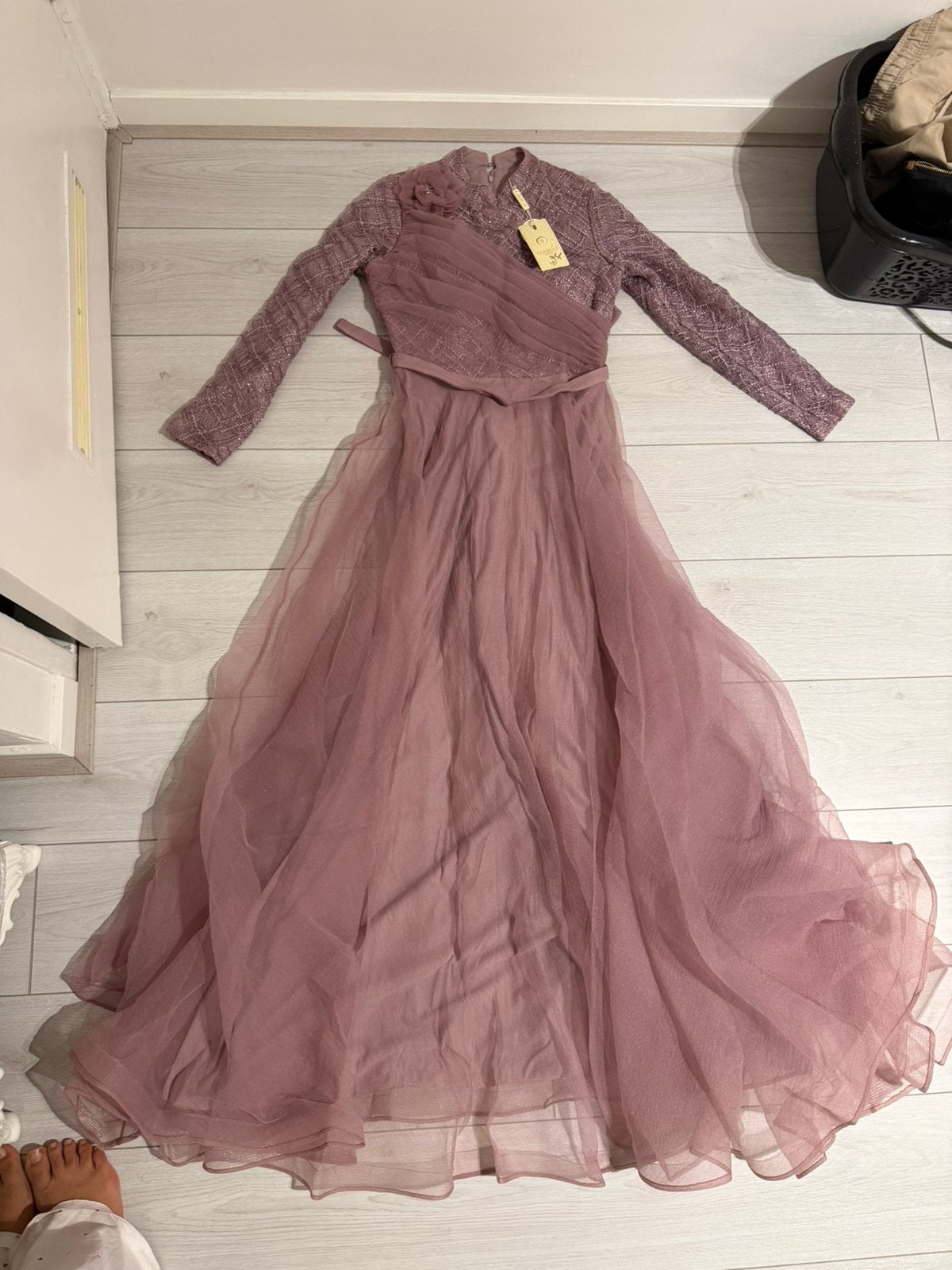 Feestjurk / avondjurk / damesjurk / abiye / hijab / NIEUW, Kleding | Dames, Galajurk, Paars, Nieuw, Ophalen of Verzenden