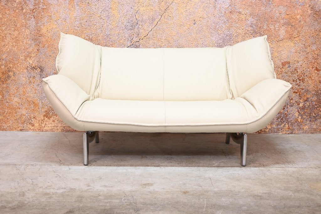 NIEUW beklede leren Leolux Tango verstelbare design bank
