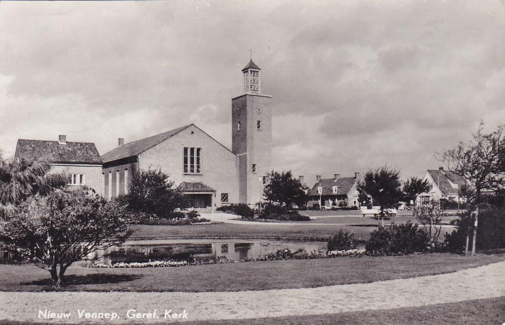 Nieuw Vennep. Geref. Kerk., Verzenden, 1960 tot 1980, Gelopen, Noord-Holland