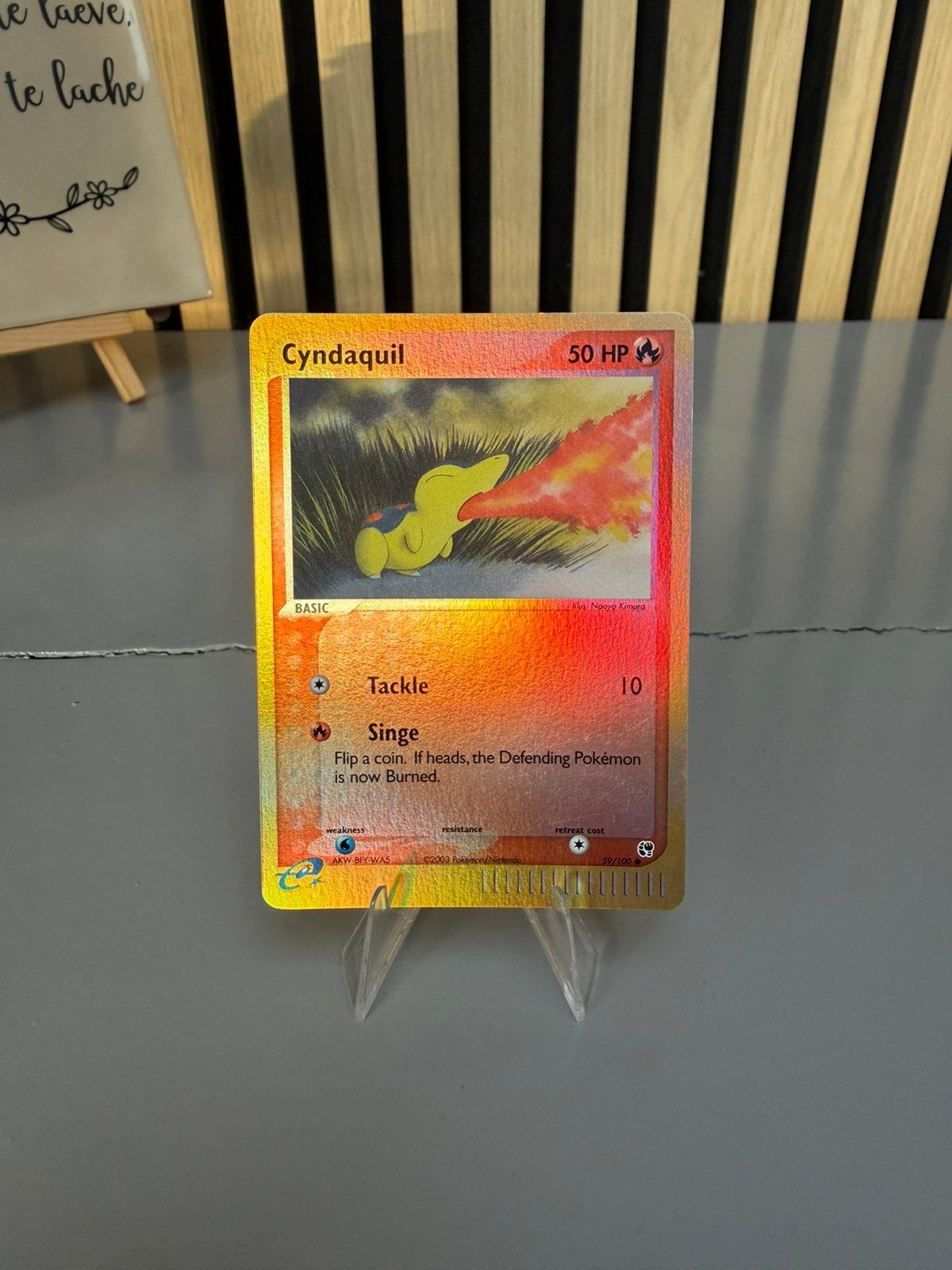 Cyndaquil 59 Reverse EX Sandstorm, Ophalen of Verzenden, Zo goed als nieuw