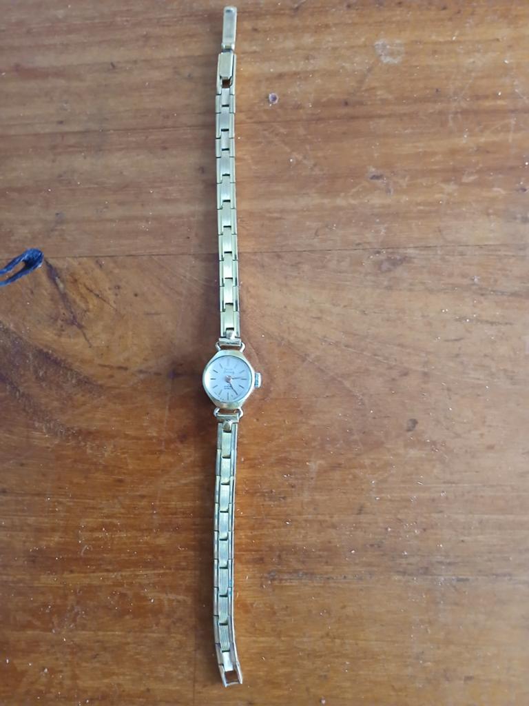 Indus dames horloge de luxe 21 rub incabloc verguld, Ophalen of Verzenden