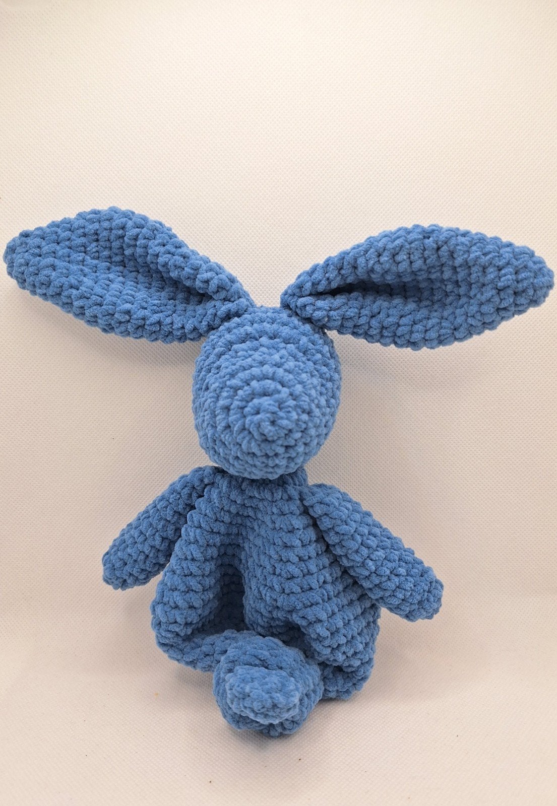 Chunky Chenille Newborn Konijn - Denim Blauw, Ophalen of Verzenden