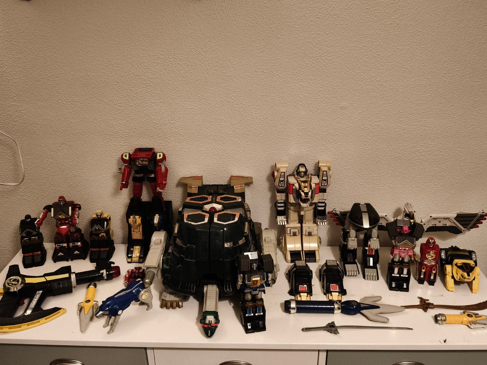 Vintage Power Rangers Megazords & Zords Collectie, Ophalen of Verzenden, Gebruikt