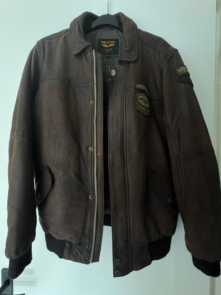 PME LEGEND BOSTON BADGES JACKET M, Ophalen of Verzenden, Gedragen, Maat 48/50 (M), Bruin