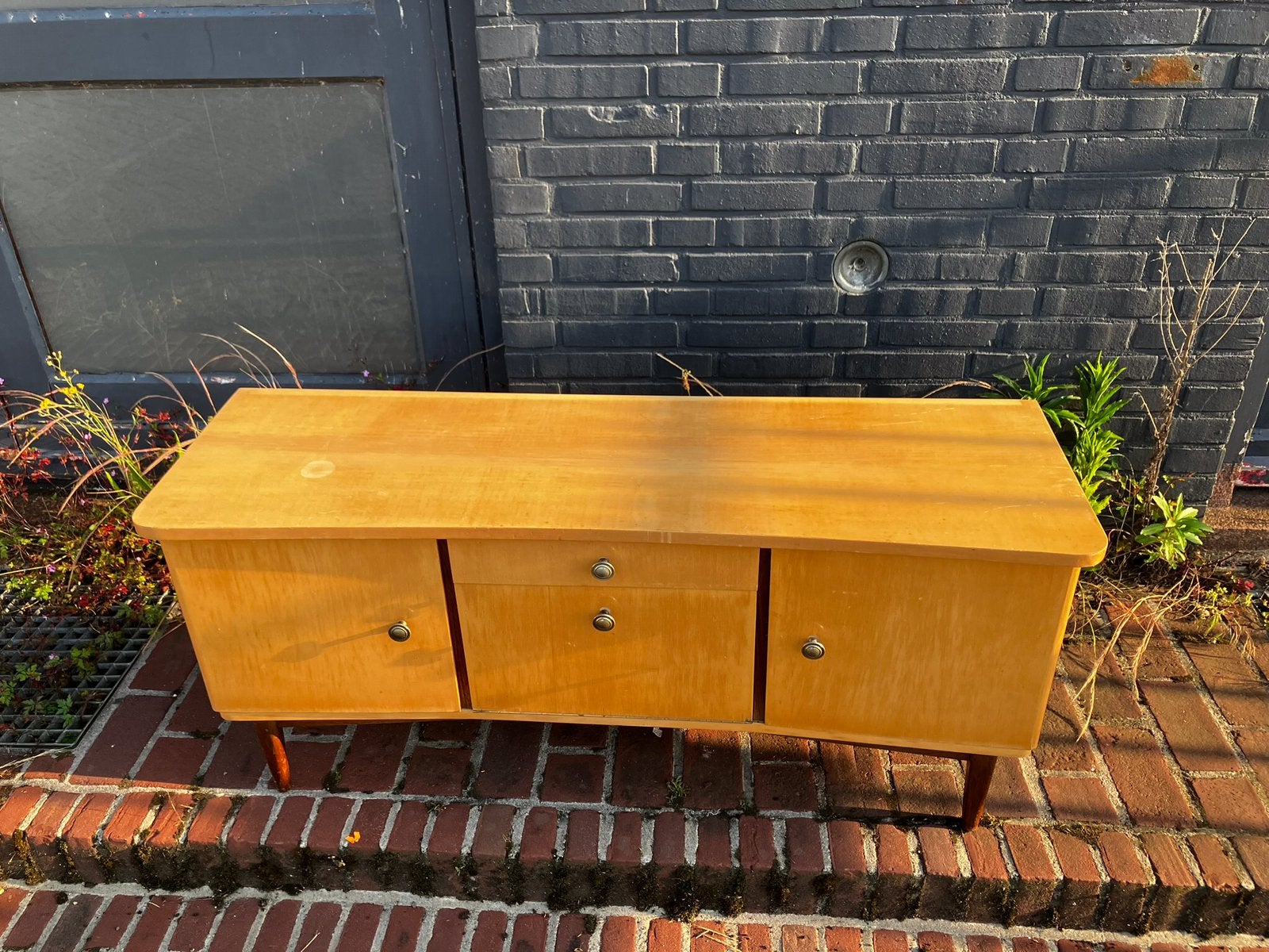 Vintage lowboard, TV kastje. Jaren 60., 100 tot 150 cm, Ophalen of Verzenden, Zo goed als nieuw, Minder dan 100 cm